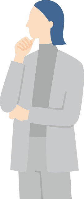 悩みをつぶやく女性のイラスト
